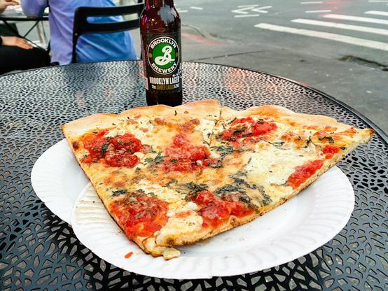 Nonna Maria slice from Bleeker Street Pizza in New York City.