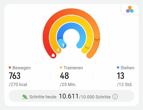 Über 10.000 Schritte geschafft