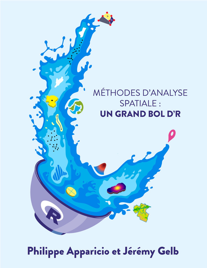 Page de garde du Manuel de Aparicio et Gelb : Méthodes d’analyse spatiale : un grand bol d’R
