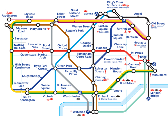 2017 Underground map of the Central area