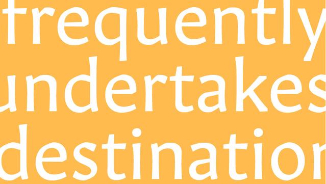 A few words set in white on orange, using Gitan typeface.