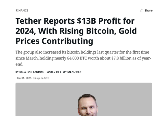 https://www.coindesk.com/business/2025/01/30/tether-reports-usd13b-profit-for-2024-with-rising-bitcoin-gold-prices-contributing