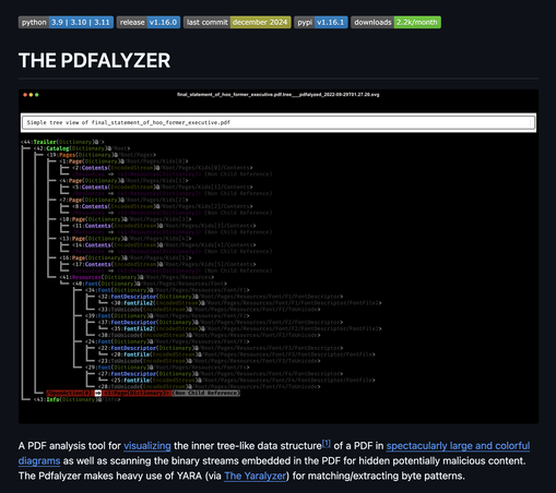 screenshot of analyzed PDF