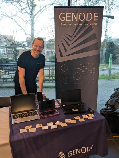 Photo of fosdem stand
