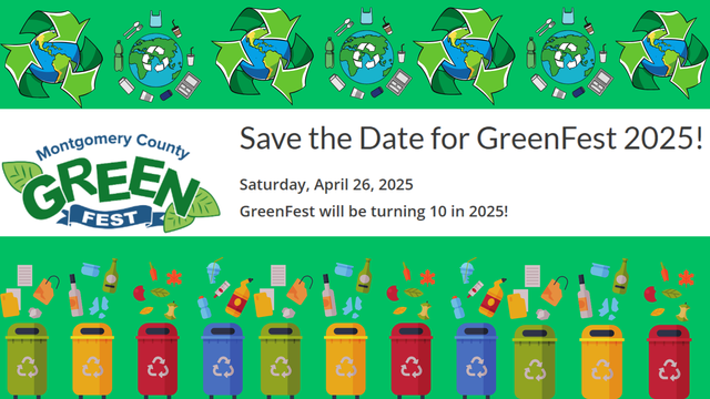 save the date of april 26, 2025 for Greenfest