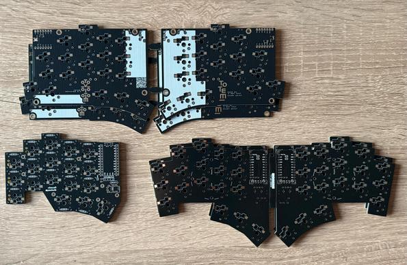 5 PCB paare für Split keyboards.