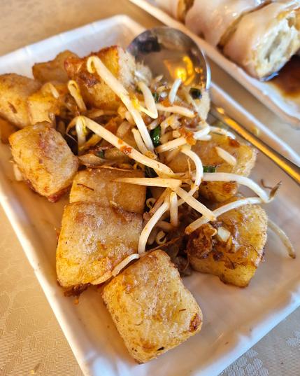 Turnip cake in XO
