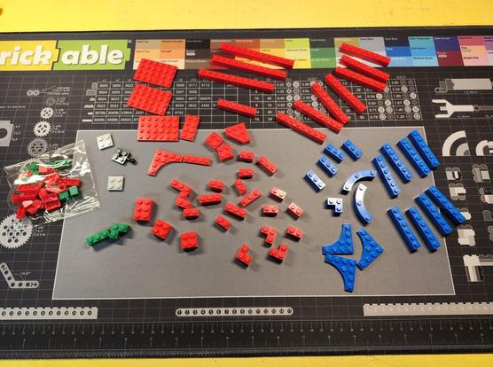 a collection of Lego bricks
