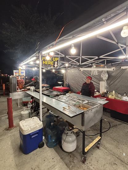 Greeted with a smile from the chefs … Tacos El Chido - outdoor Mexican food … Santa Monica Blvd just west of Highland