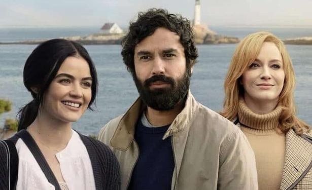 Lucy Hale, Kunal Nayyar, and Christina Hendricks in The Storied Life of A. J. Fikry