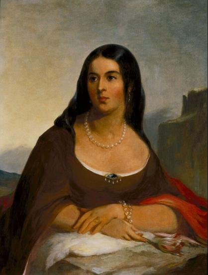 Painting of Pocahontas by unknown artist
