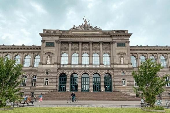 La faculté des sciences historiques de l’Université de Strasbourg et de théologie se situe au sein du palais universitaire de Strasbourg. © Photo Clara Sapienza / Rue89 Strasbourg