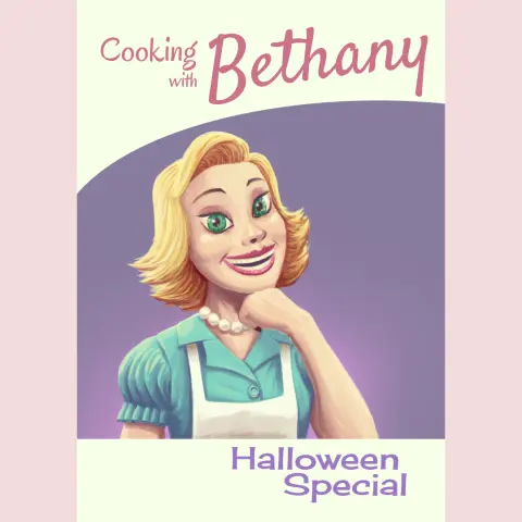 The cover for a minicomic titled Cooking with Bethany Halloween Special