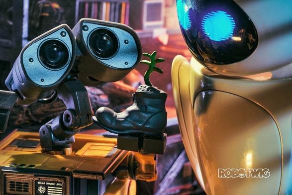 Wall e shows Eve an old boot with a plant growing from it