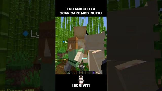 QUELLE MOD INUTILI DI MINECRAFT ITA | #Minecraft #minecraftita #shorts #funny #short