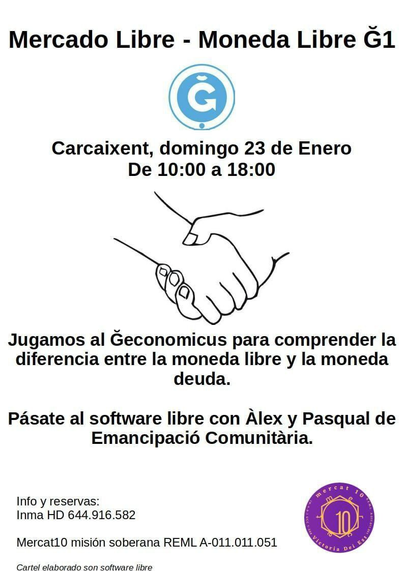 CARTELL MONEDA LLIURE Ğ1 CC-BY-SA 2022