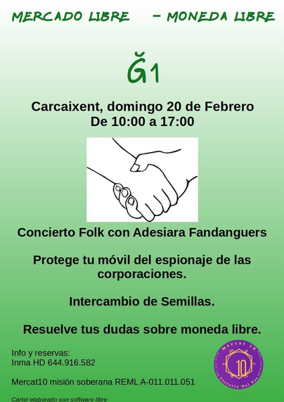 CARTELL MONEDA LLIURE Ğ1 CC-BY-SA 2022