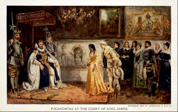 Pocahontas in the court of James I of England