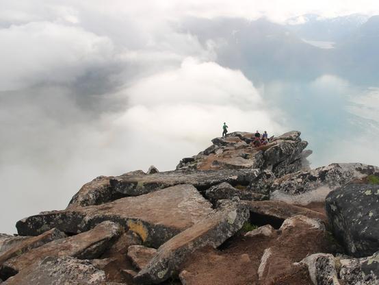 A view from the top of Segla mountain on the island of Senja, Norway.