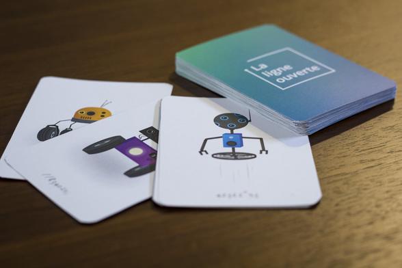 carte du jeu qui présentent des robots en illustration