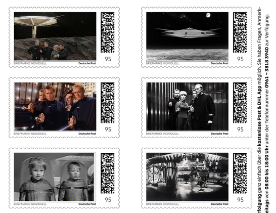 Screenshot des Marken Editors
6 Marken, rechts 2D Code, rest Bild sw/bunt
Manschaft vor Orion, Orion über Pallas
Im aufzug auf C-Roboter schießend
Die beiden Kinder, Kommandokanzel