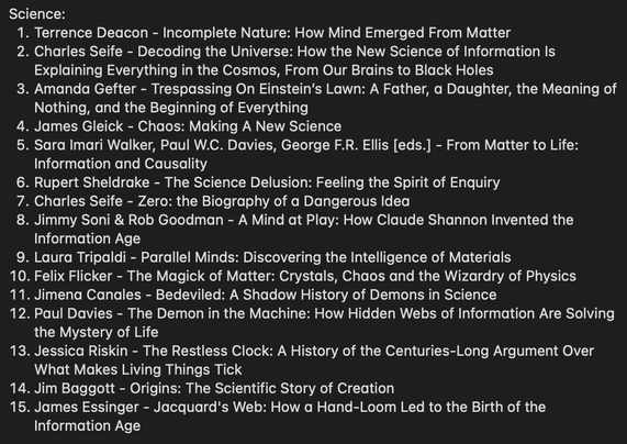 List of book posted by Rhys Ting that rewired his brain in 2024.