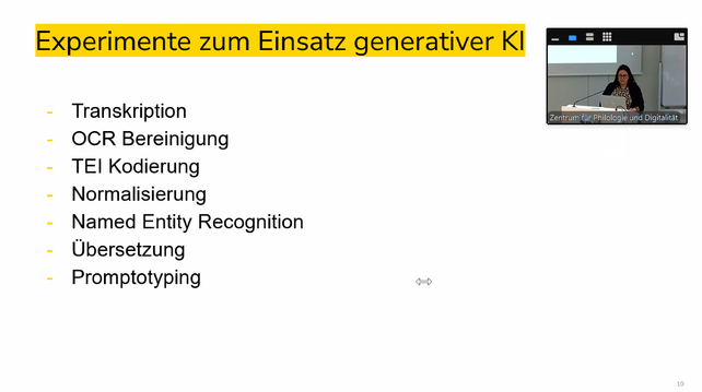 Vortragsfolie von Martina Scholger