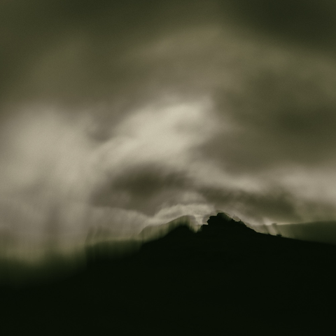 Silhouette of Dartmoor tor