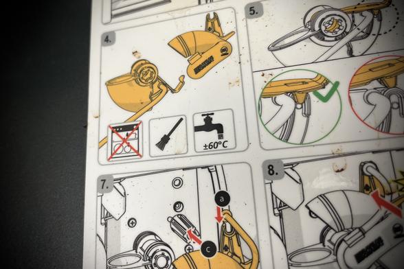 A photo of the schematics for cleaning instructions as described in the toot.