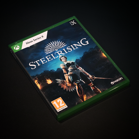 Front opakowania z grą Steelrising, na konsolę Xbox Series X.
