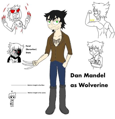Daniel "Dan" Mandel as Logan/James Howlett AKA Wolverine