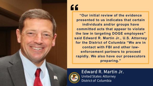 Image of Edward R. Martin, Jr. with his post threatening legal action against anyone who exposes Musk’s racist daycare minions.