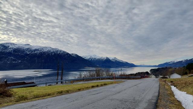 Out the same fjord. Same colours, mountains, sky.