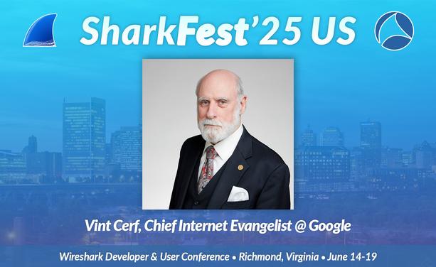 Picture of Vint Cerf, one of the fathers of the internet.