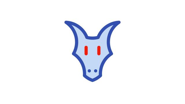 The Glaxnimate logo on a white background.