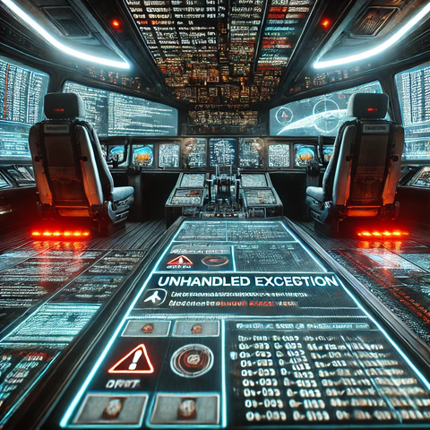 AirPlane Cockpit with lots of errors