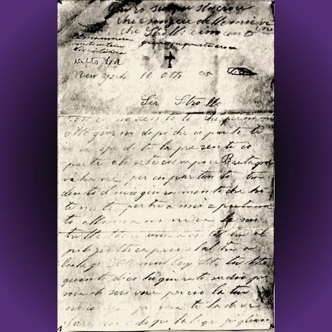 A supposed "Black Hand" note from 1905.