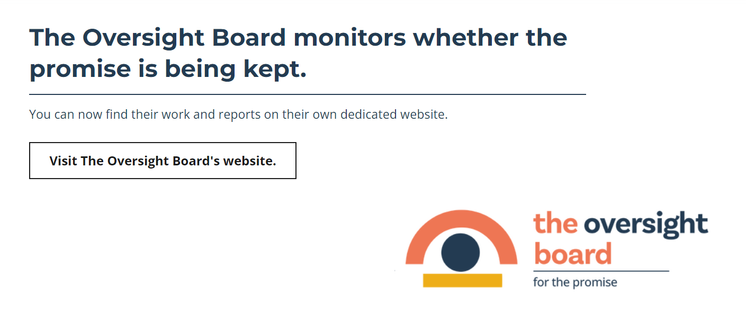 "The Oversight Board monitors whether the promise is being kept."