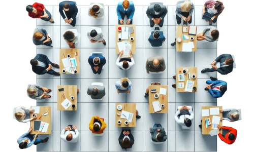 Assigning a matrix of people to roles