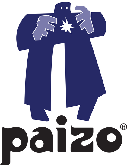 Paizo logo of a stylized purple figure with a glowing star floating between its hands.