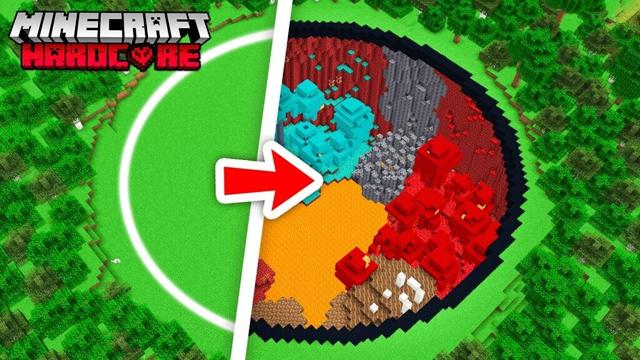J'ai découvert le NETHER sous L'OVERWORLD sur Minecraft Hardcore