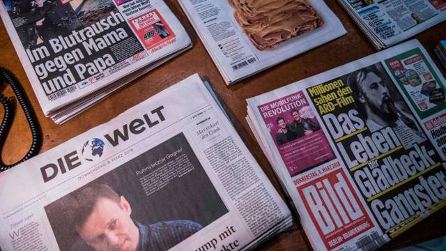 Springer Verlag Printerzeugnisse, von Bild bis Die Welt.