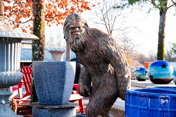 A Sasquatch sighting at a local garden supply store.