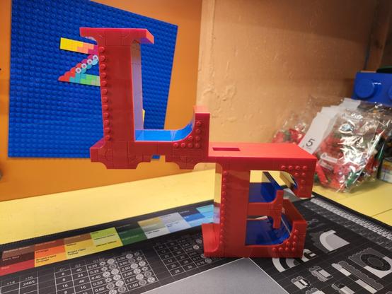 a partially constructed Lego set
