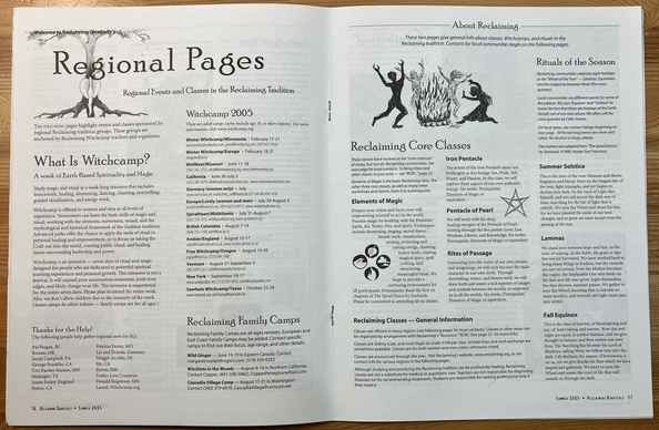 Hermetic Library Zine Accession Reclaiming Quarterly No 98 Summer 2005 Center