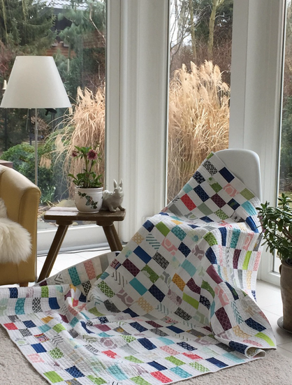 Quilt "early summer", handmade