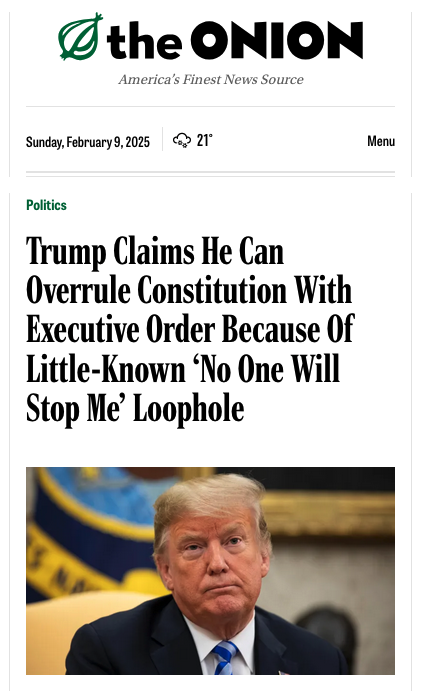 Politics Trump Claims He Can Overrule Constitution With Executive Order Because Of Little-Known ‘No One Will Stop Me’ Loophole