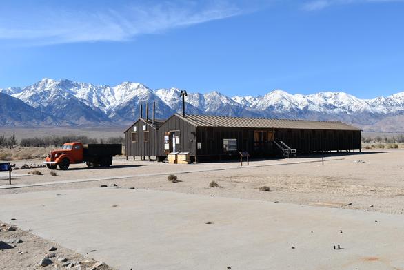 A mess hall in Manzanar National Historic Site