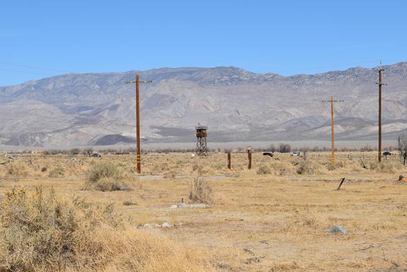 A guard tower in Manzanar National Historic Site