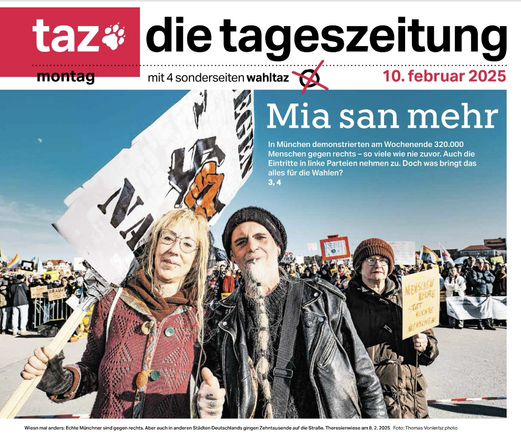 Mia san mehr In München demonstrierten am Wochenende 320.000 Menschen gegen rechts - so viele wie nie zuvor. Auch die Eintritte in linke Parteien nehmen zu. Doch was bringt das alles für die Wahlen?